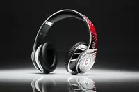 casque dr dre studio monster beatsgraffiti pas cher with fire and character rouge